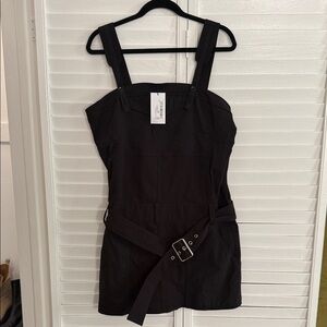 Proenza schouler Black Belted Sleeveless Dress size 12